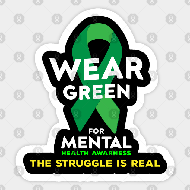 Wear Green For Mental Health Awareness Month Green Ribbon Mental